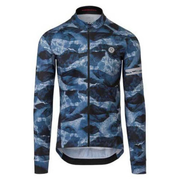 AGU Abstract Mountains Performance Long Sleeve Jersey S Steel Blue - 3XL Steel Blue - Image 3