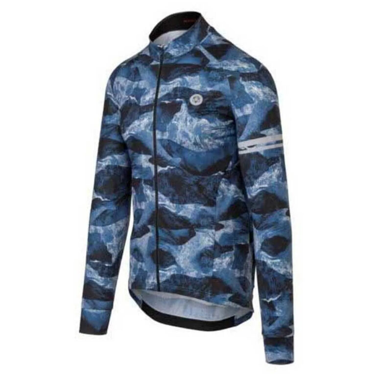 AGU Abstract Mountains Performance Long Sleeve Jersey S Steel Blue - 3XL Steel Blue - Image 5