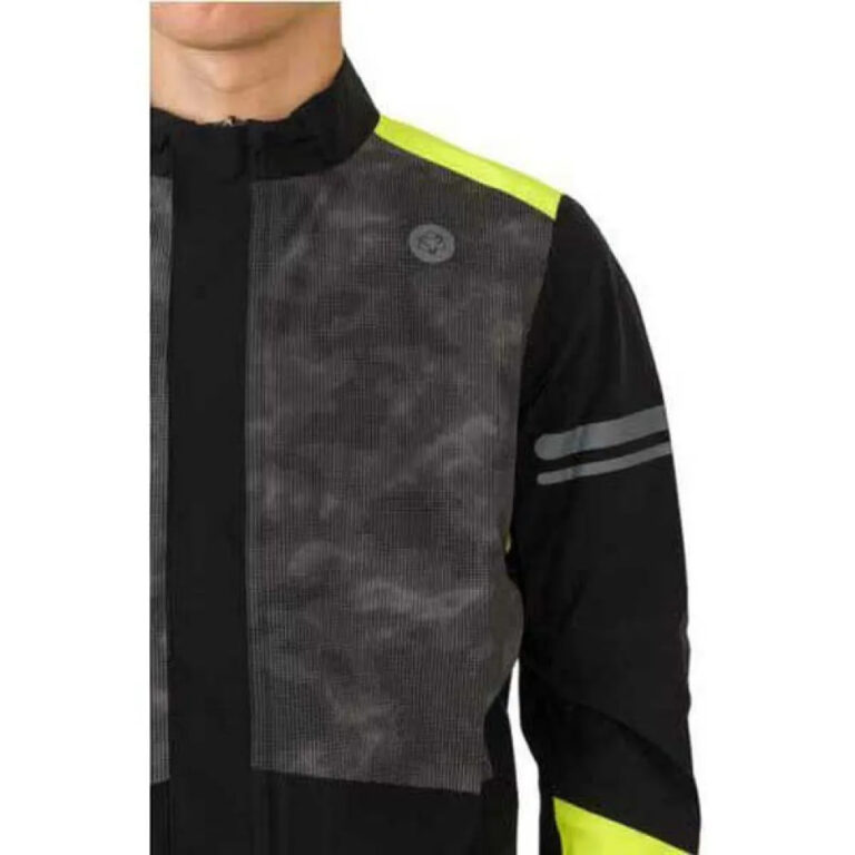 AGU Essential Prime Rain II Jacket S Hi-Vis Black - 3XL Hi-Vis Black - Image 5