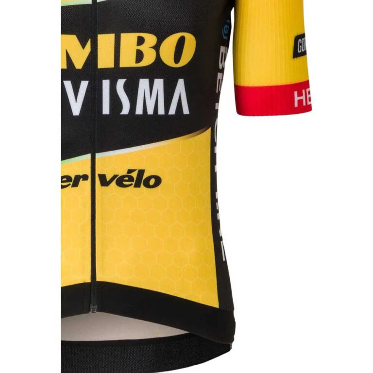 AGU Jumbo-Visma Premium Replica 2023 Short Sleeve Jersey 2XL Black / Yellow - Image 2