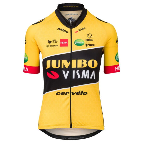 AGU Jumbo-Visma Replica 2022 Short Sleeve Jersey XL Black / Yellow