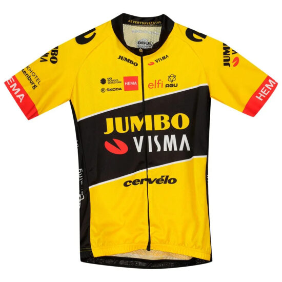 AGU Jumbo-Visma Replica Short Sleeve Jersey 2XL Black / Yellow