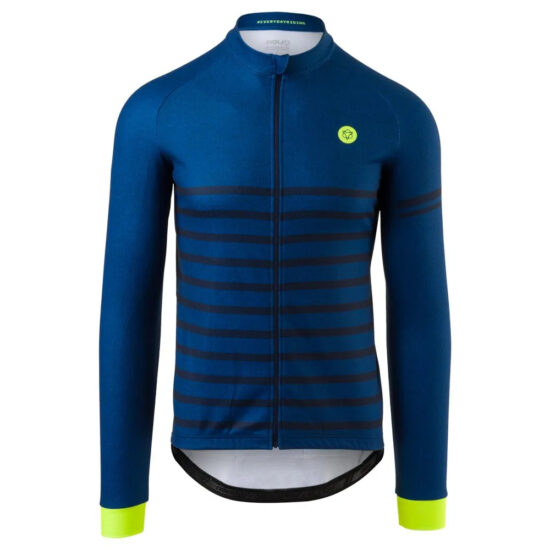 AGU Melange Essential Long Sleeve Jersey S Rebel Blue