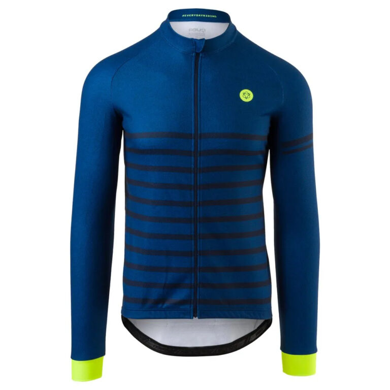 AGU Melange Essential Long Sleeve Jersey S Rebel Blue