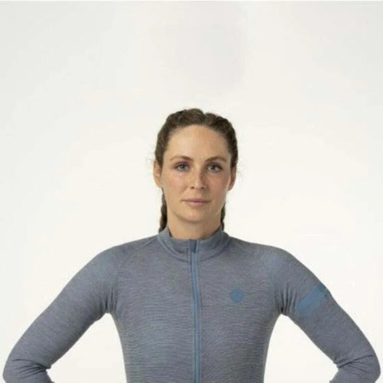 AGU Merino Performance Long Sleeve Jersey XS Steel Blue - 2XL Steel Blue - Image 10