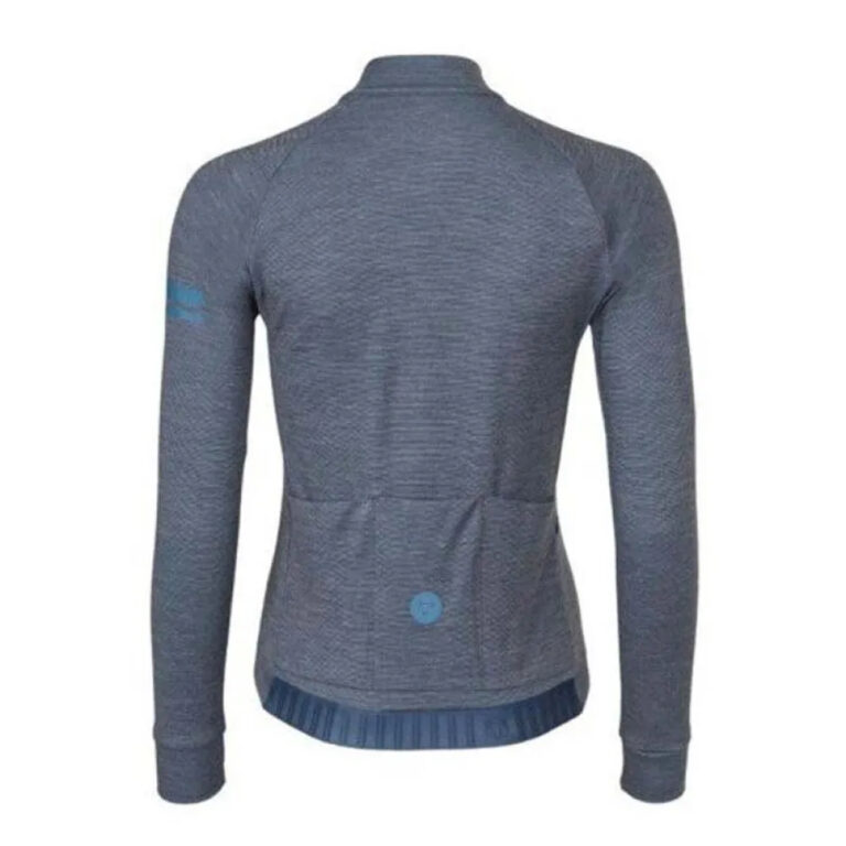 AGU Merino Performance Long Sleeve Jersey XS Steel Blue - 2XL Steel Blue - Image 4