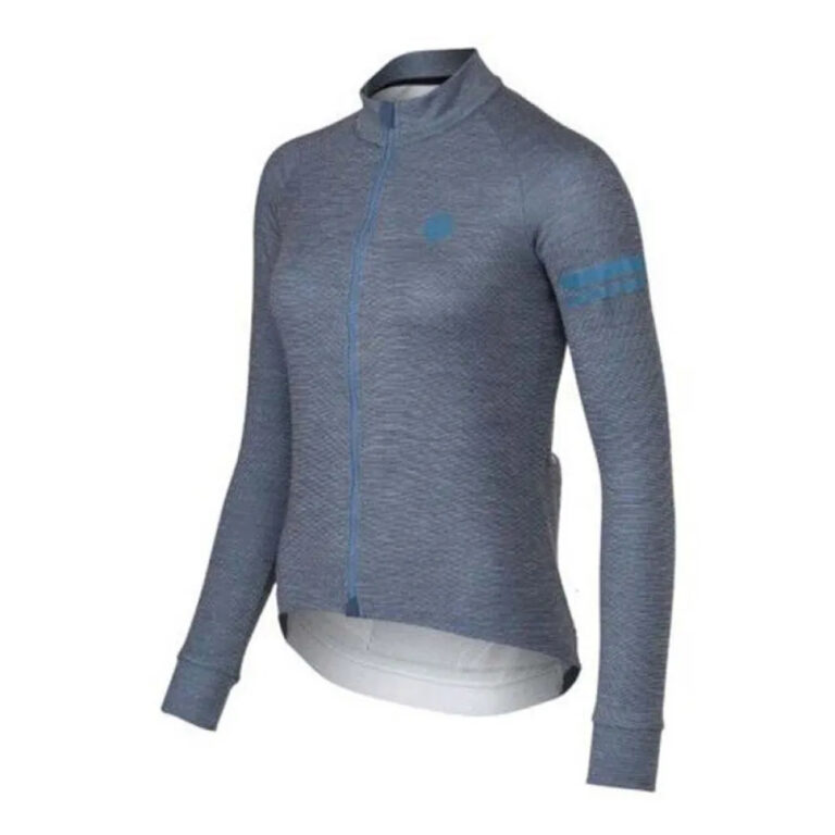 AGU Merino Performance Long Sleeve Jersey XS Steel Blue - 2XL Steel Blue - Image 5