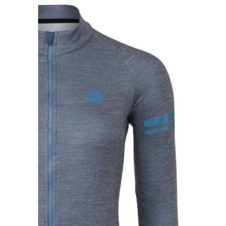 AGU Merino Performance Long Sleeve Jersey XS Steel Blue - 2XL Steel Blue - Image 7