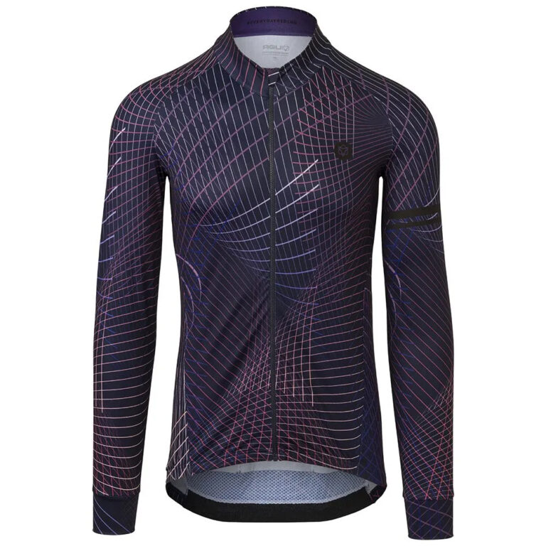 AGU Nocturnal Lines Performance Long Sleeve Jersey S Purple Velvet - 3XL Purple Velvet