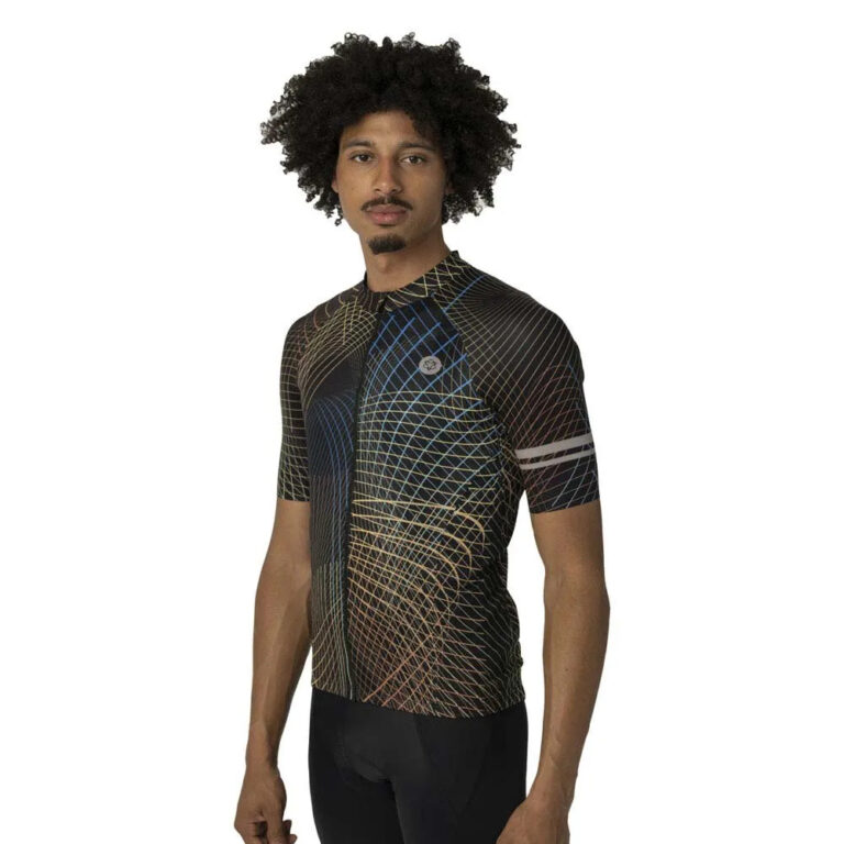 AGU Nocturnal Lines Performance Short Sleeve Jersey M Black - XL Black