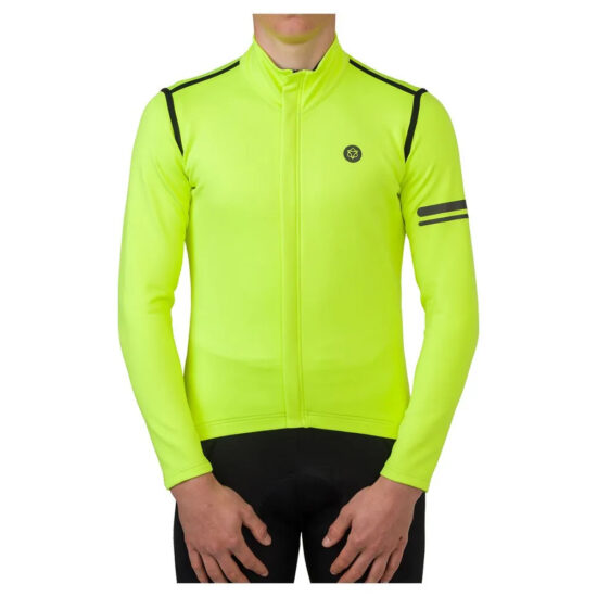 AGU Performance Rain Long Sleeve Jersey S Fluo Yellow - 3XL Fluo Yellow