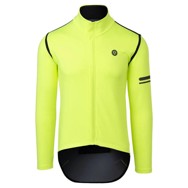 AGU Performance Rain Long Sleeve Jersey S Fluo Yellow - 3XL Fluo Yellow - Image 3