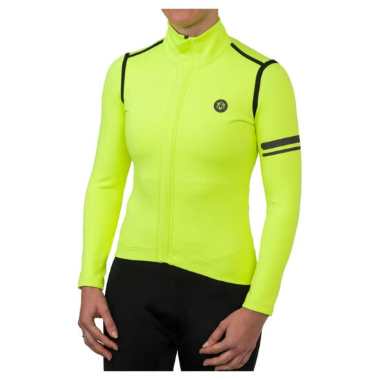 AGU Performance Rain Long Sleeve Jersey XS Fluo Yellow - 2XL Fluo Yellow