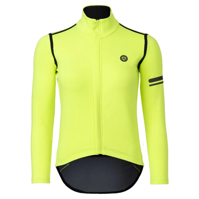 AGU Performance Rain Long Sleeve Jersey XS Fluo Yellow - 2XL Fluo Yellow - Image 3