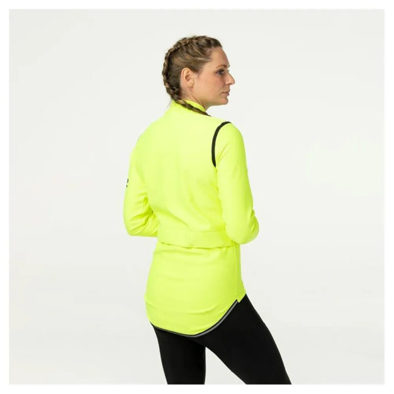 AGU Performance Rain Long Sleeve Jersey XS Fluo Yellow - 2XL Fluo Yellow - Image 6