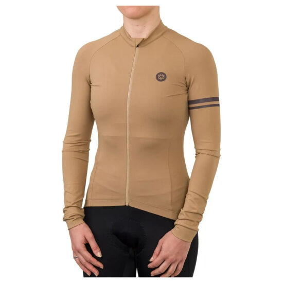 AGU Solid DMS Long Sleeve Jersey XS Leather - 2XL Leather