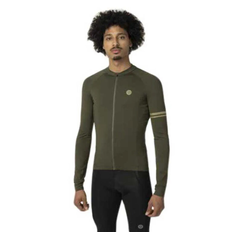 AGU Solid Performance Long Sleeve Jersey M Forest Green - 2XL Forest Green