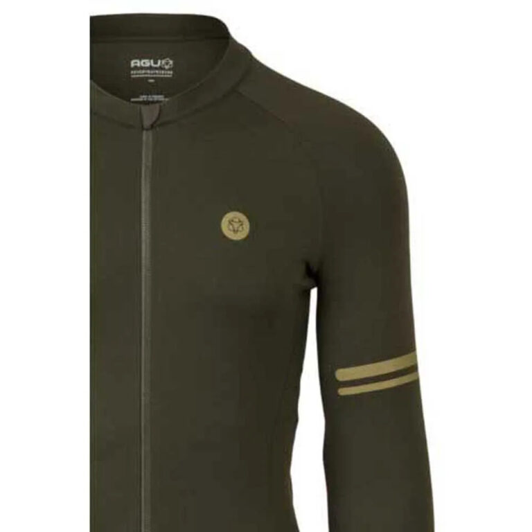 AGU Solid Performance Long Sleeve Jersey M Forest Green - 2XL Forest Green - Image 7