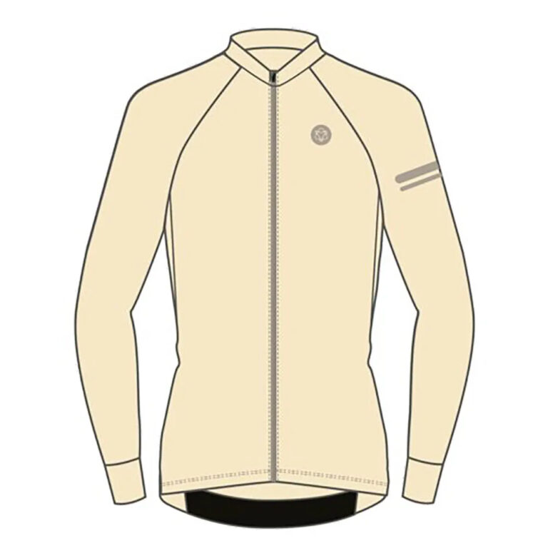 AGU Solid Performance Long Sleeve Jersey M Peanut Cream