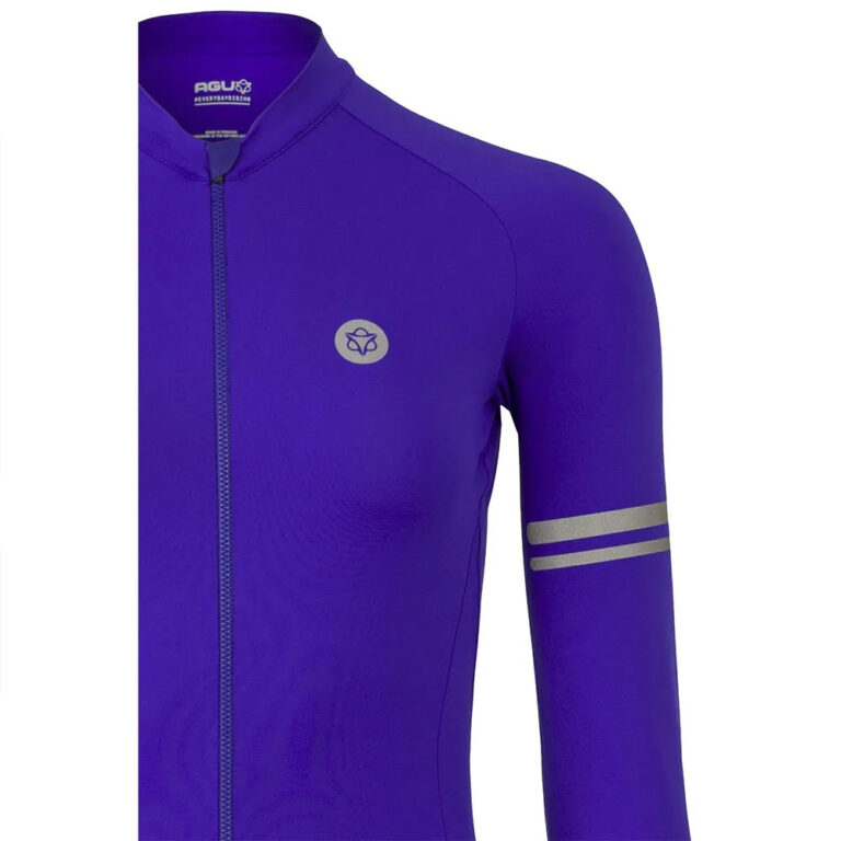 AGU Solid Performance Long Sleeve Jersey XS Violet - 2XL Violet - Image 5