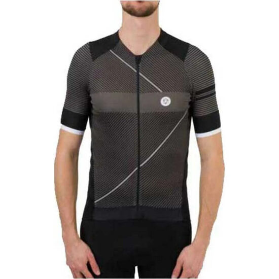 AGU Stripe Short Sleeve Jersey M Black / Grey