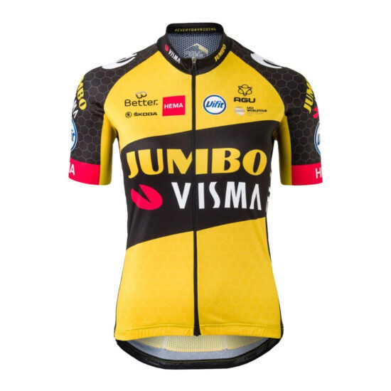 AGU Team Jumbo-Visma 2021 Replica Short Sleeve Jersey 2XL Yellow