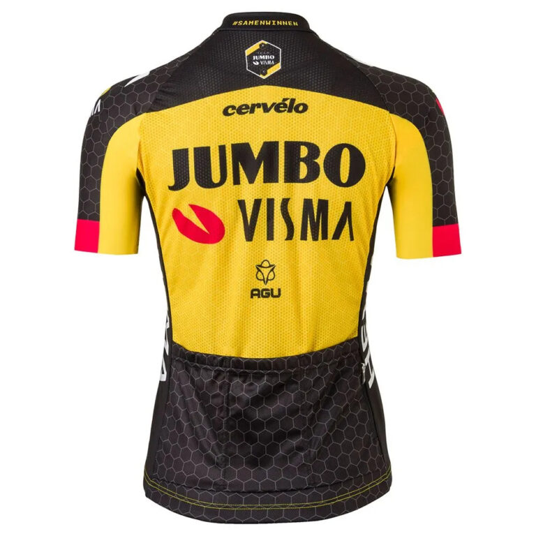 AGU Team Jumbo-Visma 2021 Replica Short Sleeve Jersey 2XL Yellow - Image 2