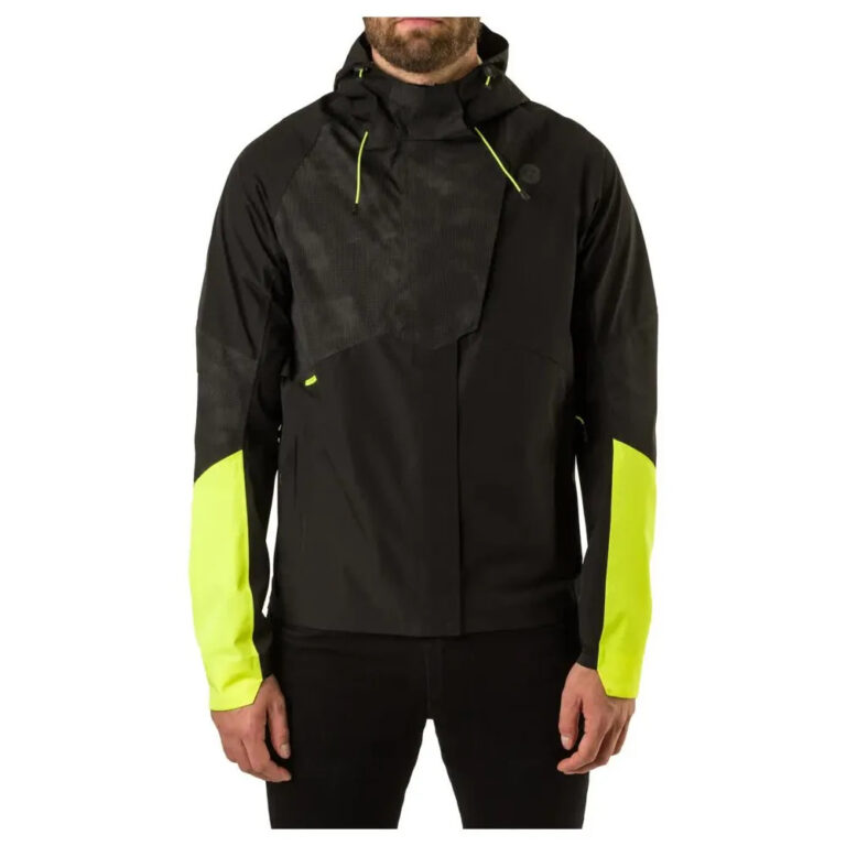 AGU Tech Rain Commuter Jacket S Hi-Vis Black / Neon Yellow - 2XL Hi-Vis Black / Neon Yellow - Image 4