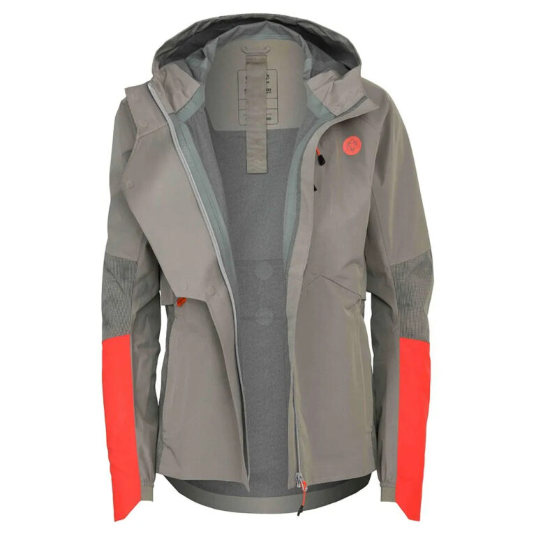 AGU Tech Rain Commuter Jacket XS Hi Vis Red / Grey - 2XL Hi Vis Red / Grey - Image 3