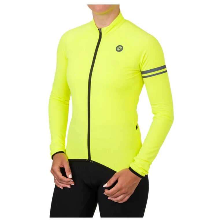 AGU Thermo Essential Long Sleeve Jersey XS Neon Yellow Hi-Vis - 2XL Neon Yellow Hi-Vis - Image 3