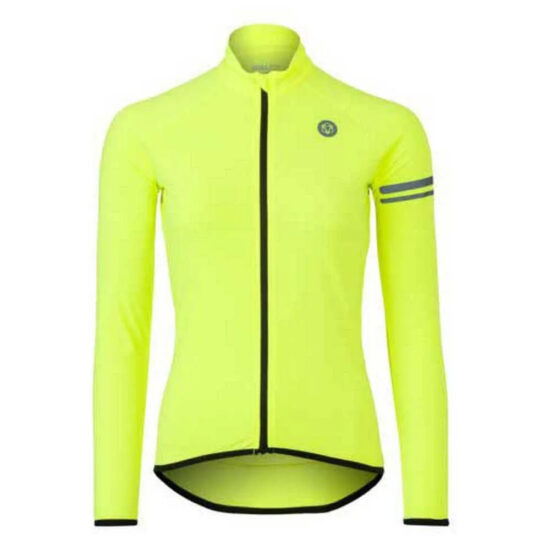 AGU Thermo Essential Long Sleeve Jersey XS Fluo Yellow - 2XL Fluo Yellow