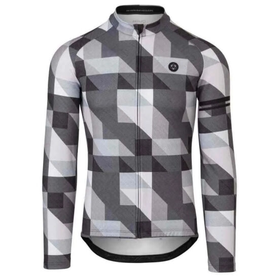 AGU Triangle Stripe Essential Long Sleeve Jersey S Black - 3XL Black