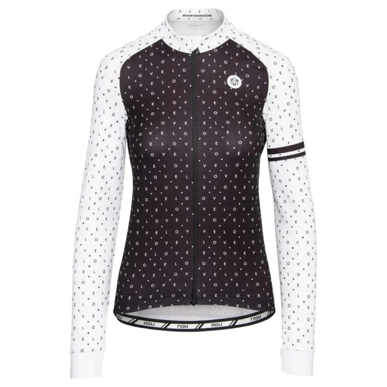 AGU Velo Love Essential Long Sleeve Jersey XS Black / White - 2XL Black / White - Image 3