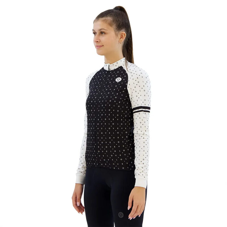 AGU Velo Love Essential Long Sleeve Jersey XS Black / White - 2XL Black / White - Image 5