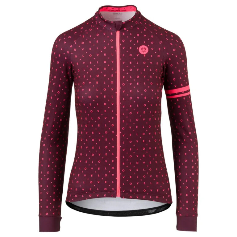 AGU Velo Love Essential Long Sleeve Jersey XS Wine - 2XL Wine