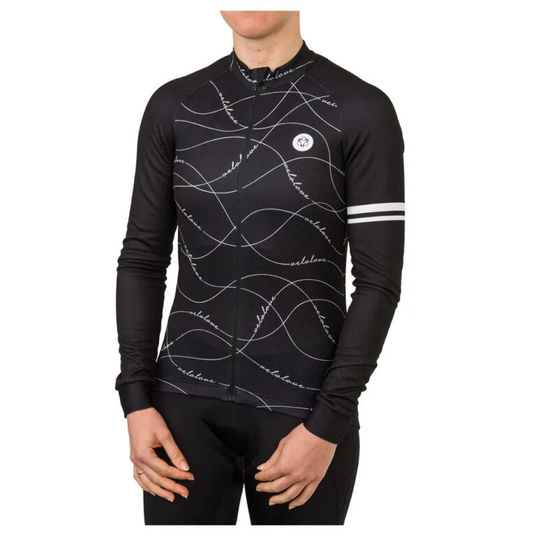 AGU Velo Wave Essential Long Sleeve Jersey XS Black - 2XL Black