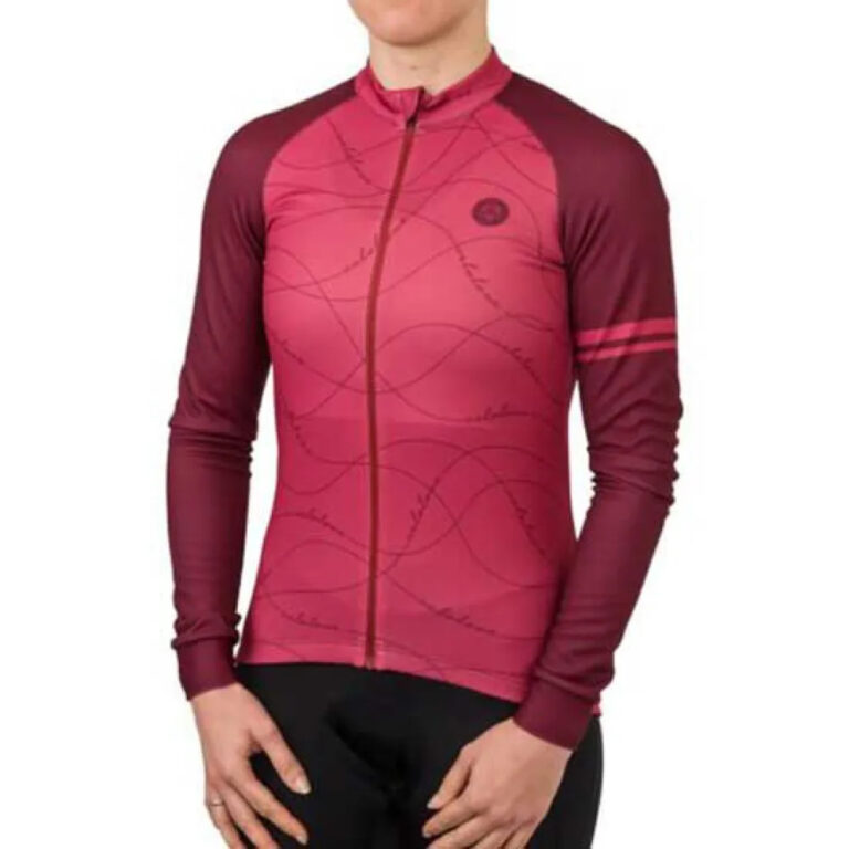 AGU Velo Wave Essential Long Sleeve Jersey XS Rusty Pink - 2XL Rusty Pink