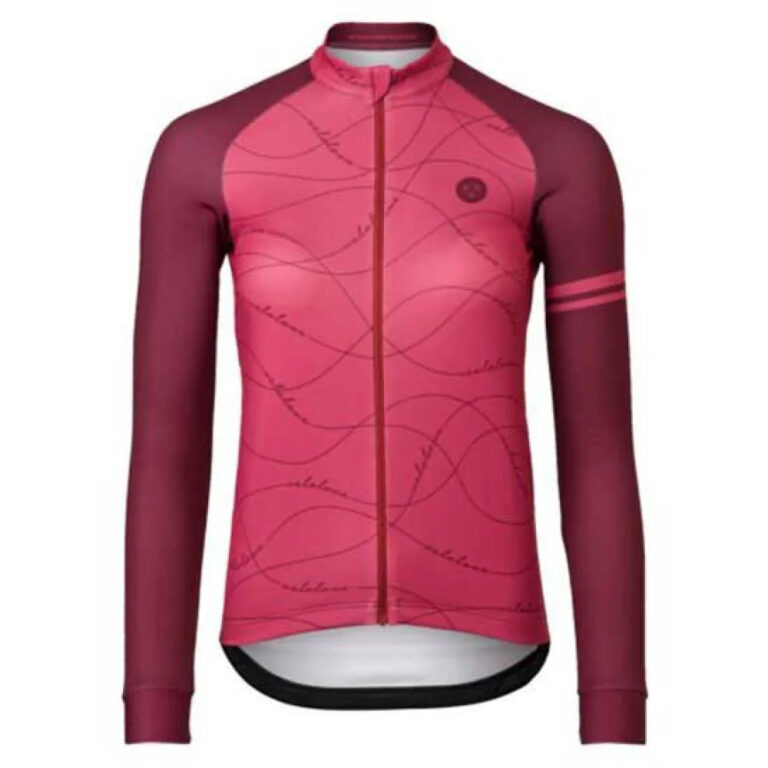 AGU Velo Wave Essential Long Sleeve Jersey XS Rusty Pink - 2XL Rusty Pink - Image 3