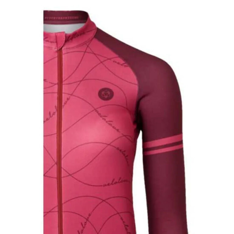 AGU Velo Wave Essential Long Sleeve Jersey XS Rusty Pink - 2XL Rusty Pink - Image 5