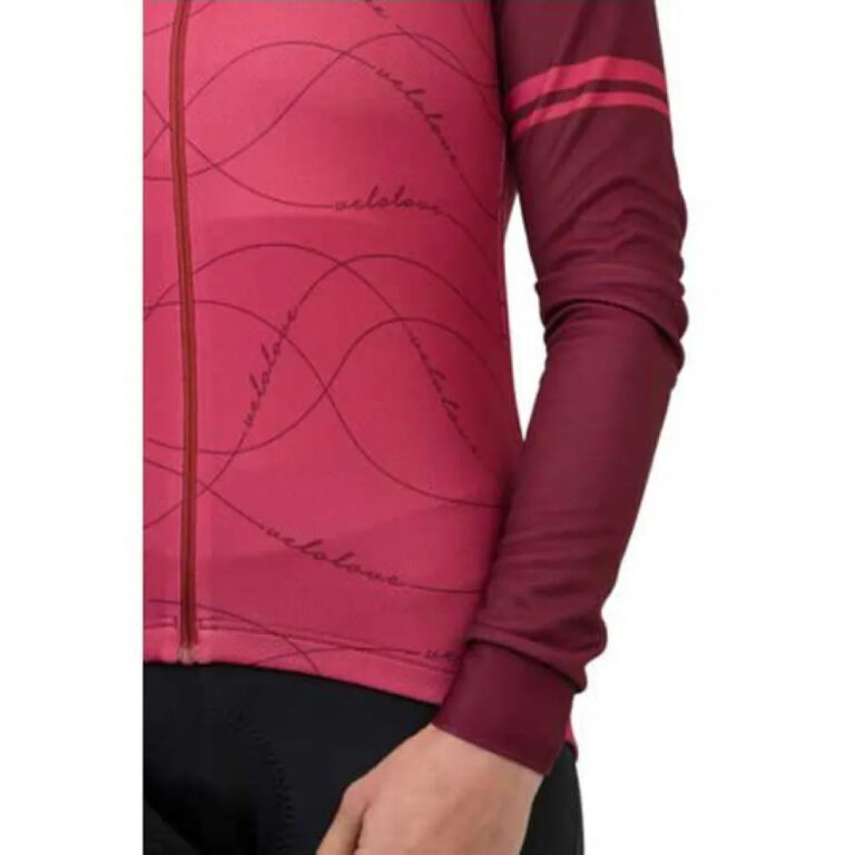 AGU Velo Wave Essential Long Sleeve Jersey XS Rusty Pink - 2XL Rusty Pink - Image 9