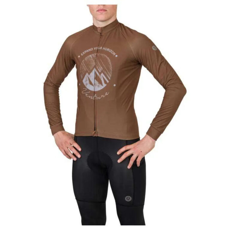 AGU Venture Gravel Long Sleeve Jersey S Brown - 3XL Brown