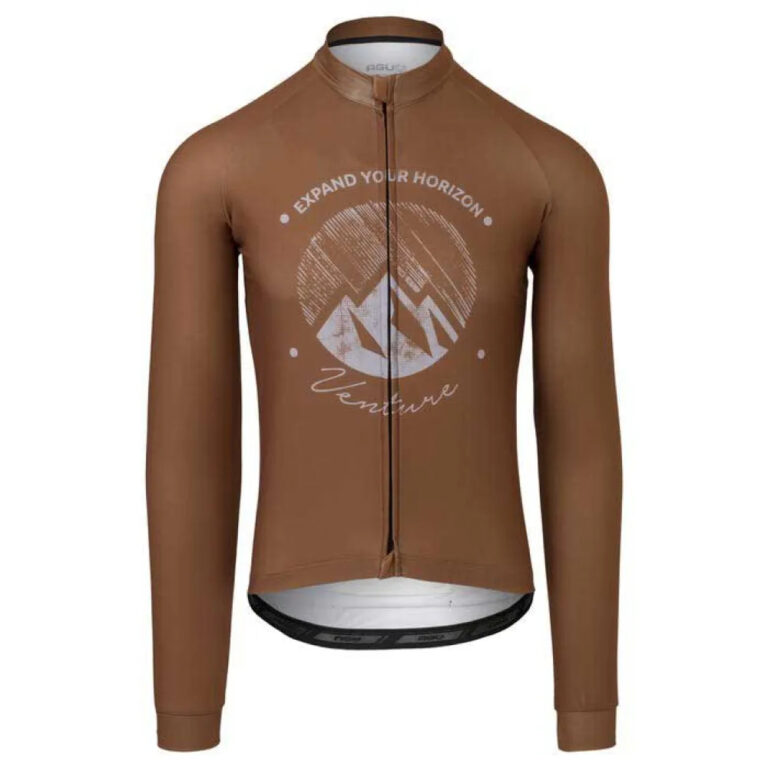 AGU Venture Gravel Long Sleeve Jersey S Brown - 3XL Brown - Image 3