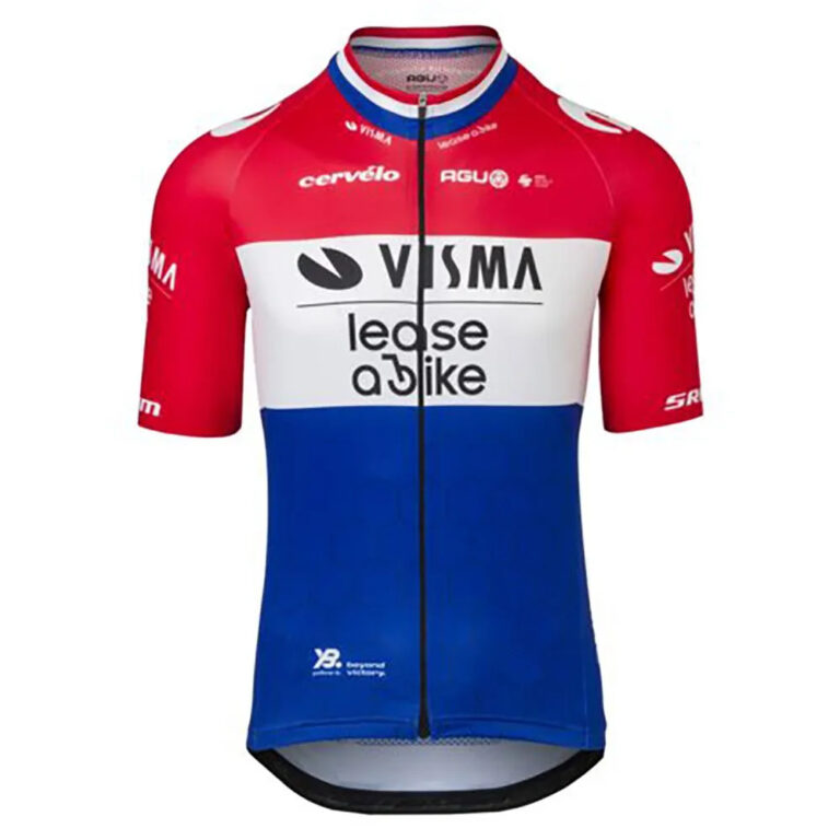 AGU Visma | Lease A Bike Replica Dutch Champion 2024 Short Sleeve Jersey XS Multicolor - 2XL Multicolor