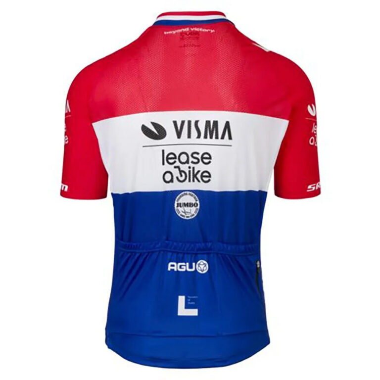 AGU Visma | Lease A Bike Replica Dutch Champion 2024 Short Sleeve Jersey XS Multicolor - 2XL Multicolor - Image 2