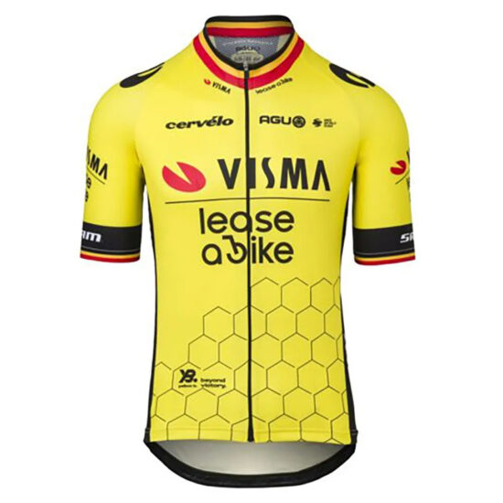 AGU Visma | Lease A Bike Replica Former Belgian Champion 2024 Short Sleeve Jersey M Multicolor - XL Multicolor