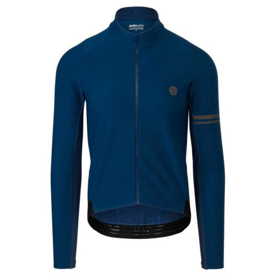 AGU Woven Performance Long Sleeve Jersey M Steel Blue - L Steel Blue