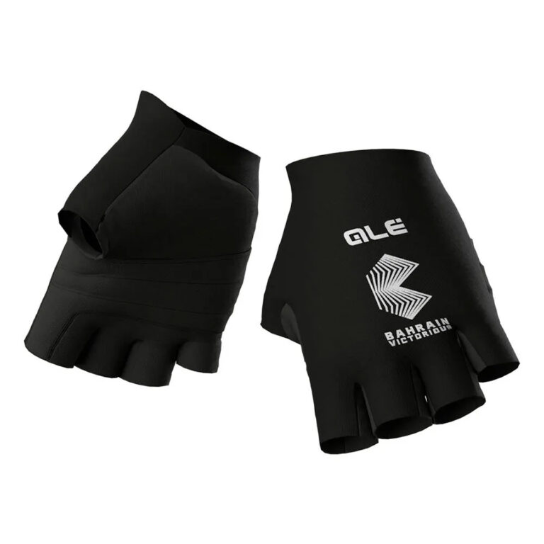 Al&amp;eacute; Bahrain Victorious Short Gloves S Black - XL Black