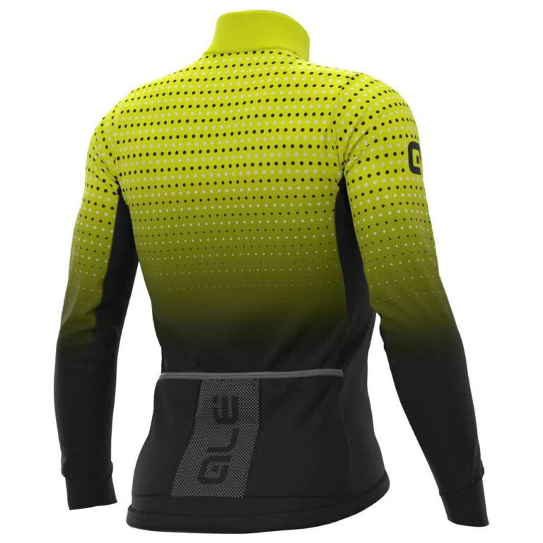 Al&amp;eacute; Bullet Winter Long Sleeve Jersey S Black / Fluor Yellow - L Black / Fluor Yellow - Image 2