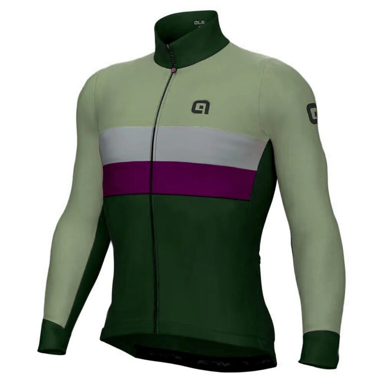 Al&amp;eacute; Chaos Gravel Long Sleeve Jersey M Green