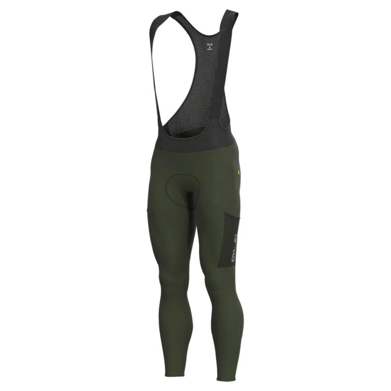 Al&amp;eacute; Gravel Stones Cargo Bib Tights M Dark Green